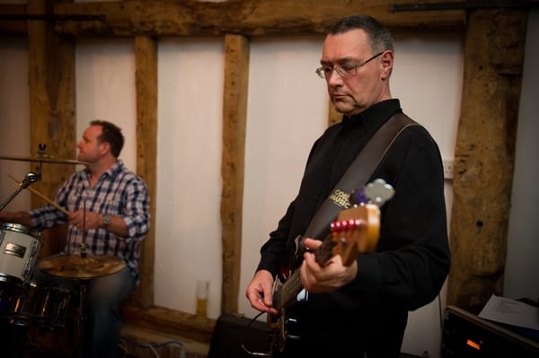 Guitar player in wedding band - Picture by Gareth Squance Photography