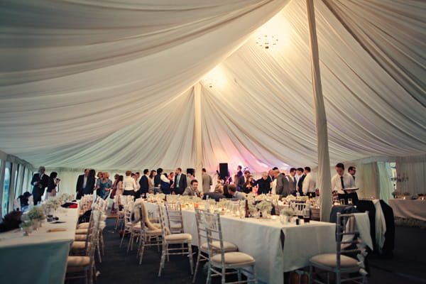 Wedding reception in marquee - A Homemade Marquee Wedding