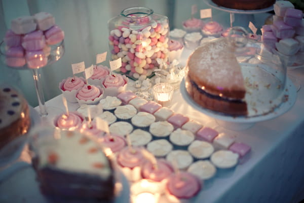 Wedding cakes and sweets - A Homemade Marquee Wedding