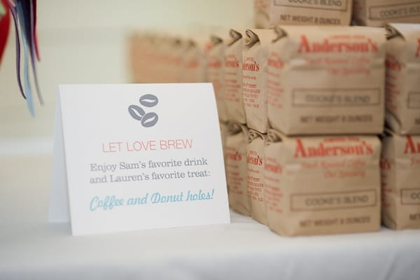 Let love brew sign - A Fun, Fun, Fun Wedding