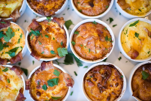 Cheese and bacon soufle - A Fun, Fun, Fun Wedding