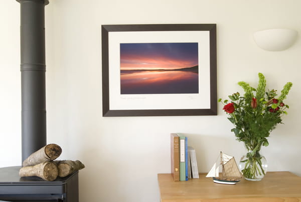 Dawn photograph in black frame by The Day That