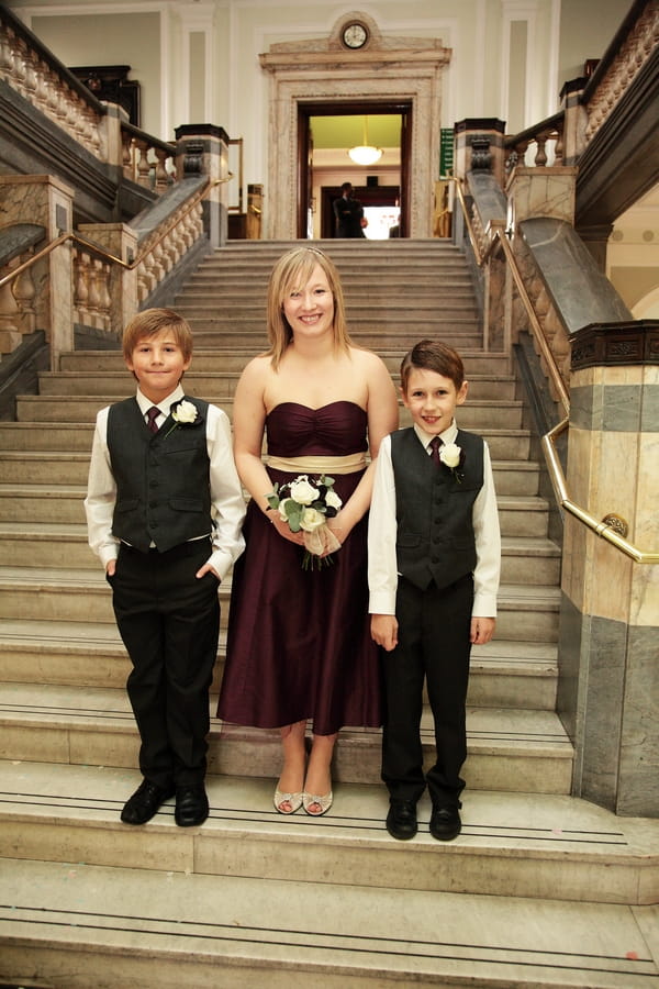 Bridesmaid and page boys - Picture by Rebecca Prigmore Photography