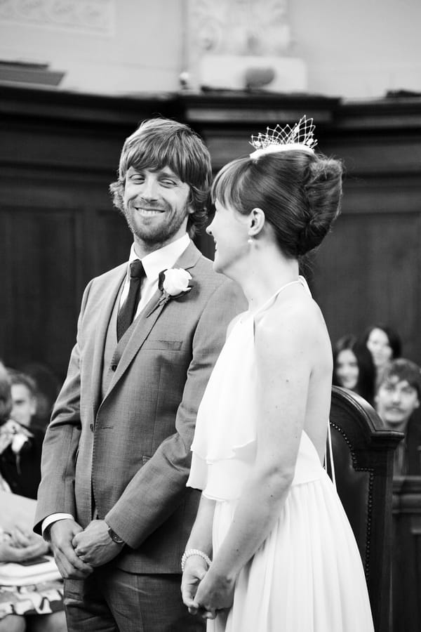 Groom looking at bride - Picture by Rebecca Prigmore Photography