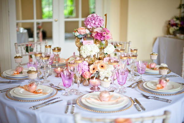 Table set up for wedding - LoveLuxe Launch