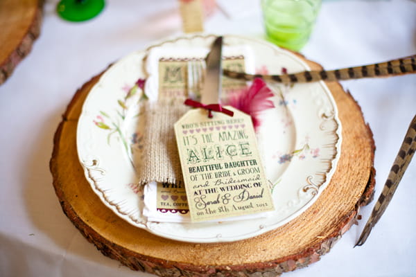 Vintage plate on a wooden mat - LoveLuxe Launch