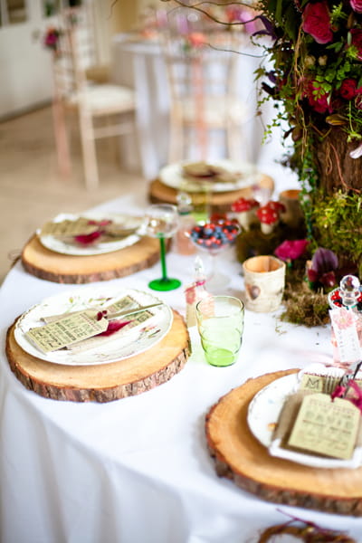 Vintage wedding table layout - LoveLuxe Launch