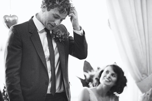 Man scratching his head during wedding speech - Picture by York Place Studios