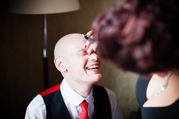 Groom getting ready - An Art Deco Themed Civil Partnership