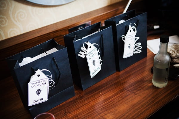 Gift bags - An Art Deco Themed Civil Partnership