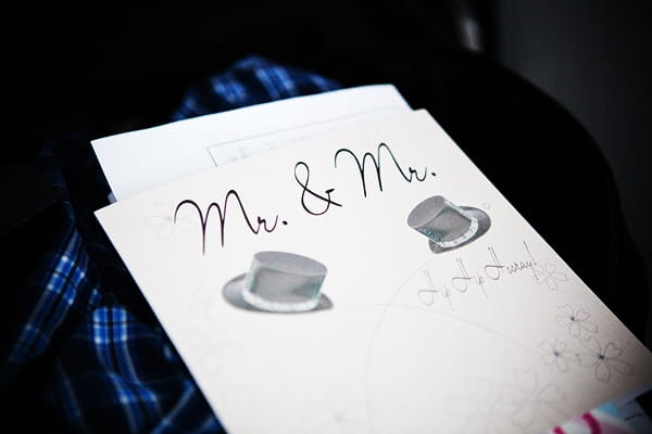 Mr and Mr invitations - An Art Deco Themed Civil Partnership