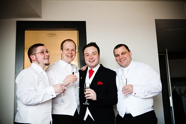 Groom with groomsmen - An Art Deco Themed Civil Partnership