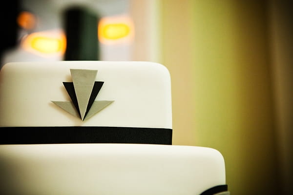 Art Deco wedding cake detail - An Art Deco Themed Civil Partnership