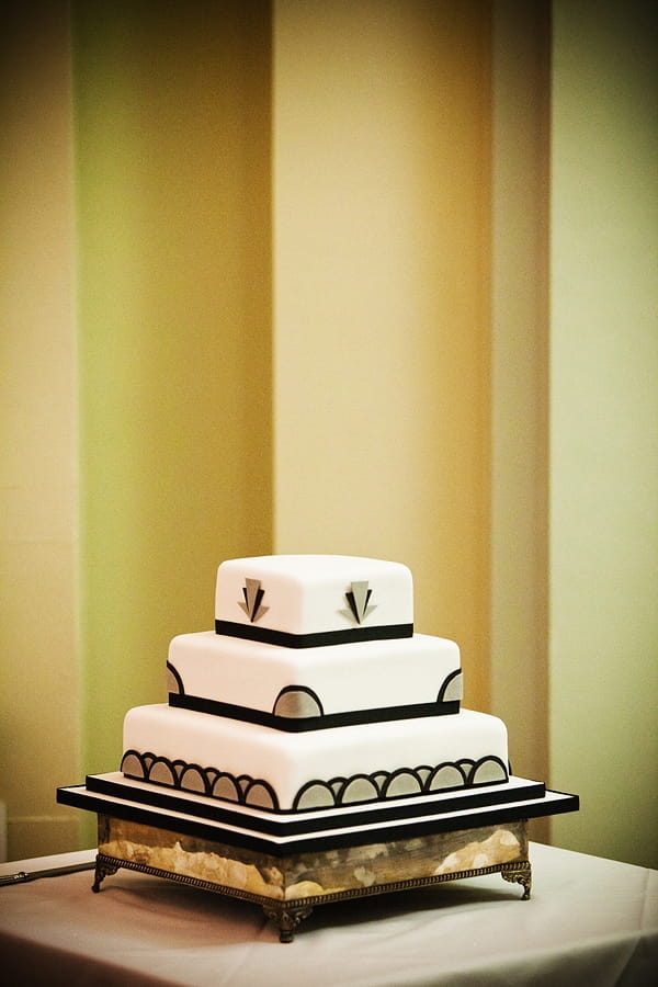 Art deco wedding cake - An Art Deco Themed Civil Partnership