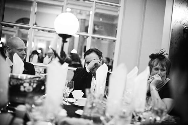 Groom crying at speech - An Art Deco Themed Civil Partnership