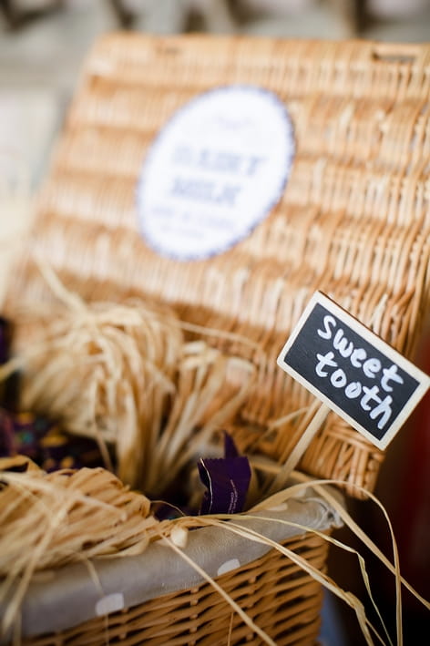 Sweet tooth sign - A Beautiful Garden Party Wedding at Lains Barn