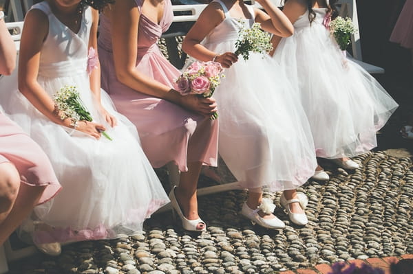 Bridesmaids' legs - A Farm Wedding with a British Summer Theme