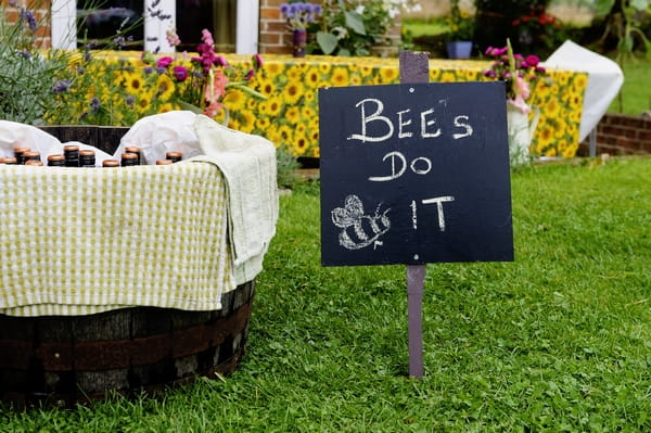 Bees do it chalk board sign