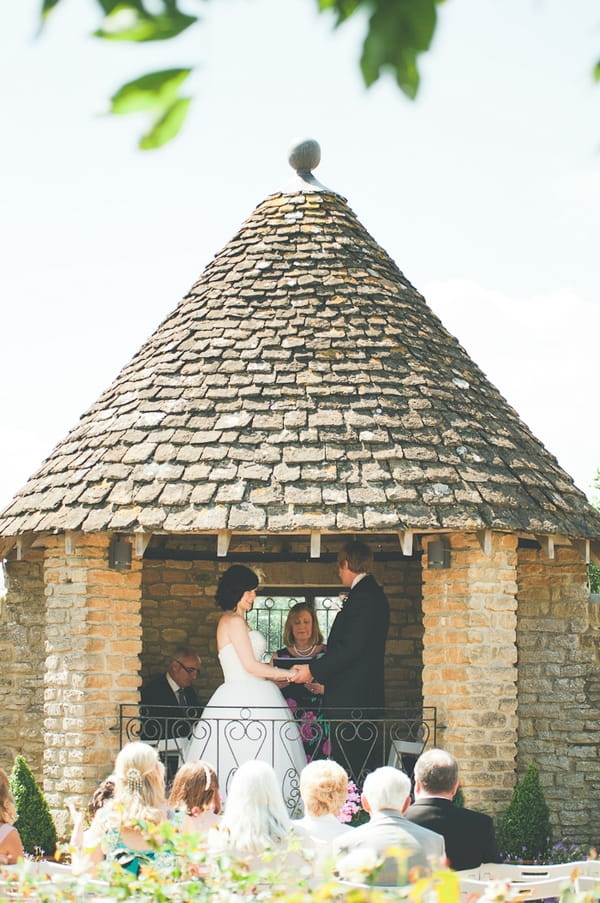 Wedding ceremony at Winkworth Farm - A Farm Wedding with a British Summer Theme