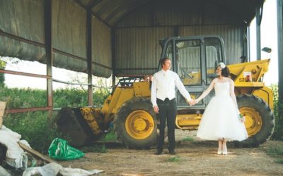 A Farm Wedding with a British Summer Theme