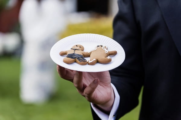 Man and woman gingerbread men