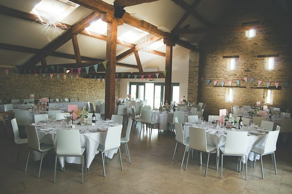 Wedding reception at Winkworth Farm - A Farm Wedding with a British Summer Theme