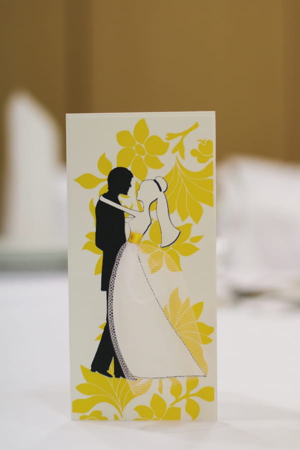 Bride and groom card - A Spring Themed Wedding in Hungary