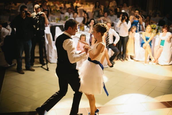 Bride and groom dance routine - A Spring Themed Wedding in Hungary