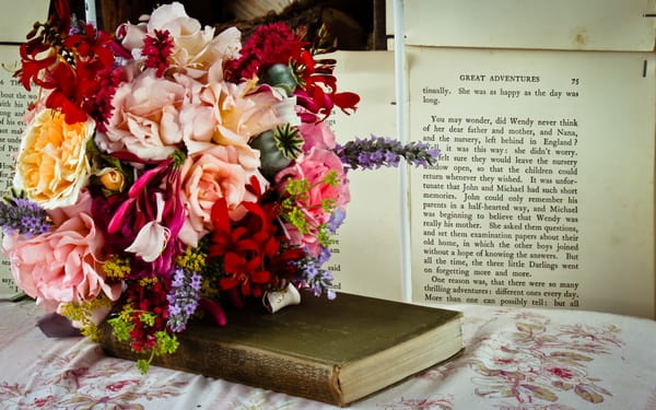 Wedding Flowers and Book - The Tea Set