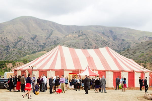 Circus tent for wedding