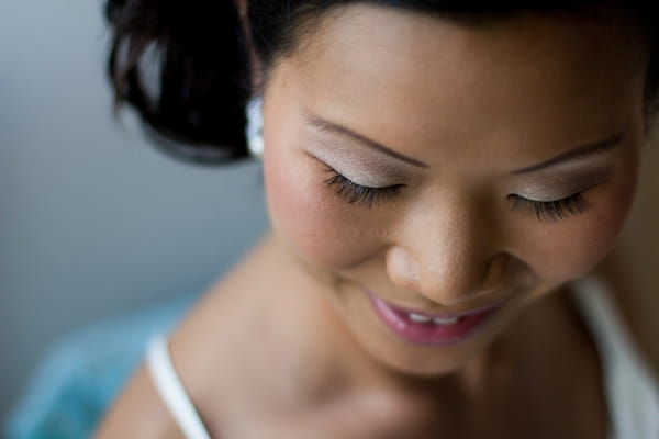 Close up of bride's face - Picture by Karli Harrison Photography