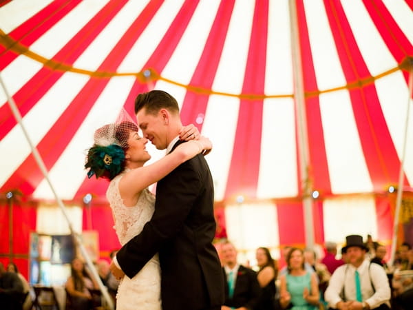 Bride and groom wedding dance