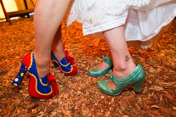 Funky wedding shoes