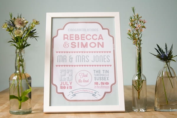 Personalised Wedding Day Print - Wedding in a Teacup