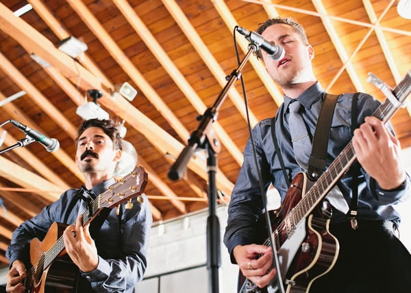 Guitar players at wedding