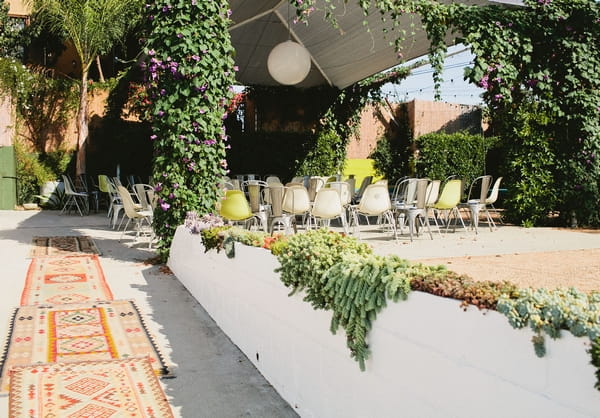 Outdoor wedding ceremony