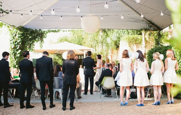 Outdoor wedding ceremony in Los Angeles