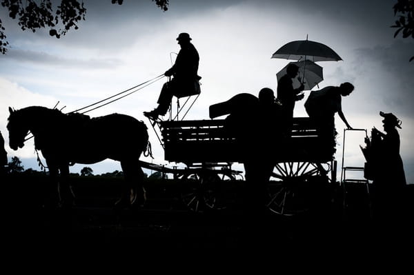 Silhouette of horsee and cart - Picture by Kristian Leven Photography