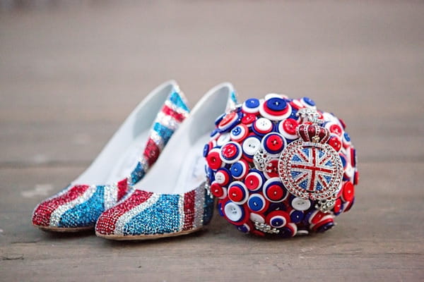 Union Jack bridal shoes