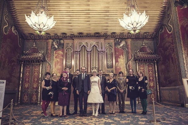 Wedding party in The Pavilion, Brighton