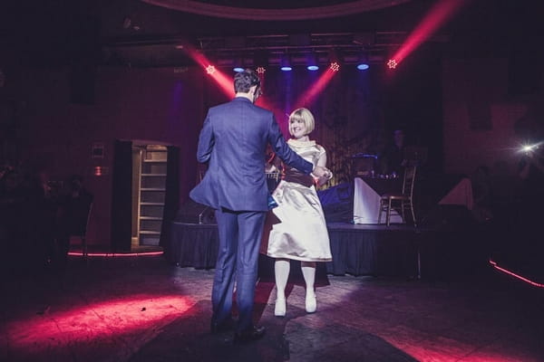 Bride and groom first dance