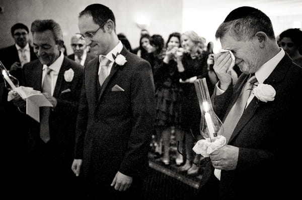 Man crying at wedding - Picture by Kristian Leven Photography