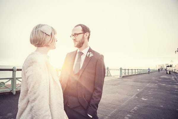 Bride and groom in Brighton