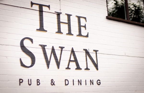 The Swan Pub and Dining sign