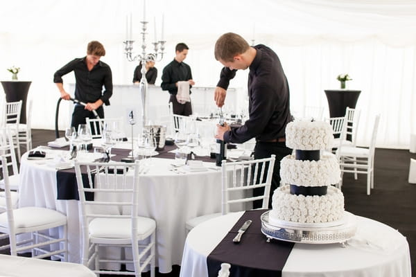 Gastro Catering setting up for wedding