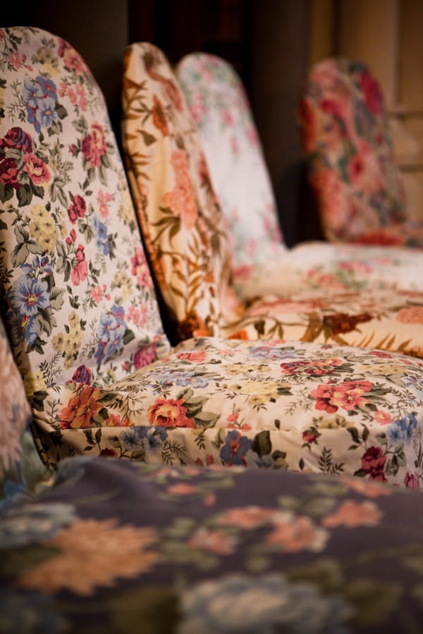 Floral covered chairs