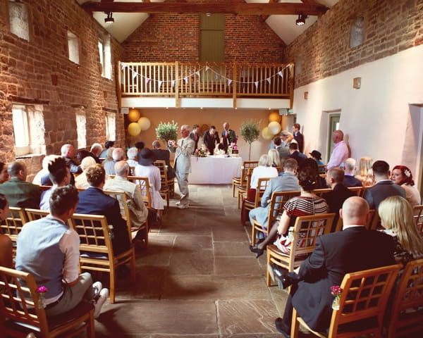 Wedding ceremony at The Ashes, Endon