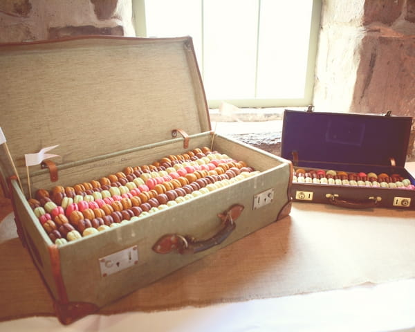 Suitcase of macaroons