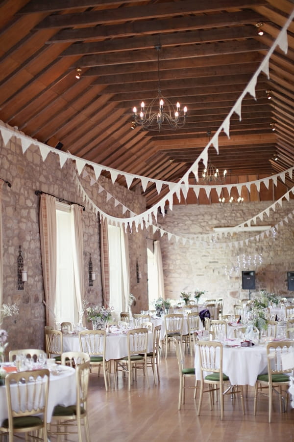 Wedding tables at Kirknewton Stables