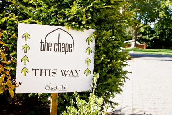 The Chapel sign